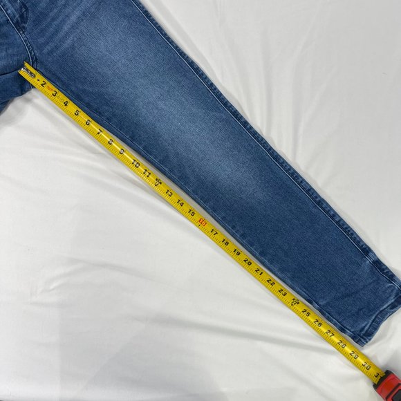 Judy Blue Jeans Women Size 3/26 Skinny Fit Mid Rise Dark Blue Denim Stretch - Picture 8 of 12
